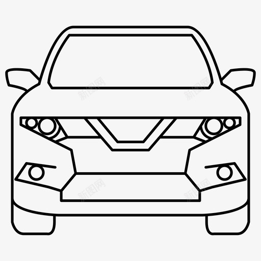 xtrail汽车日产图标svg_新图网 https://ixintu.com xtrail xtrail系列 日产 汽车 车辆