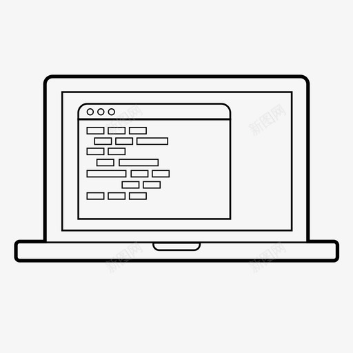 编码算法浏览器图标svg_新图网 https://ixintu.com 代码 浏览器 用于编码的计算机 算法 编码 脚本