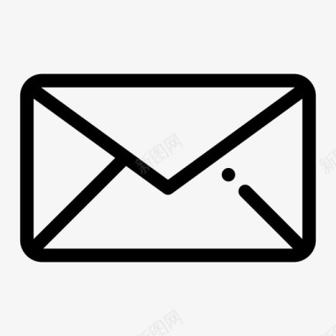 封闭式邮件信封信件图标图标