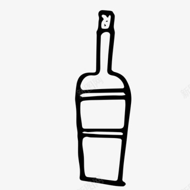 酒瓶酒饮料图标图标