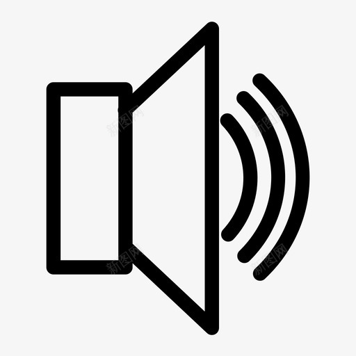 扬声器音频音频打开图标svg_新图网 https://ixintu.com 声音打开 扬声器 音响系统 音频 音频打开