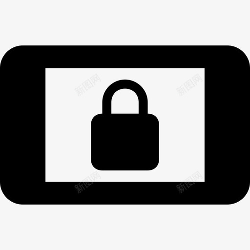屏幕锁定材料单色图标svg_新图网 https://ixintu.com 单色 屏幕锁定 材料设计