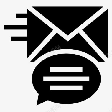 电子邮件聊天信封信件图标图标