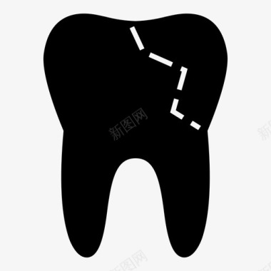 牙科粘接牙医健康图标图标