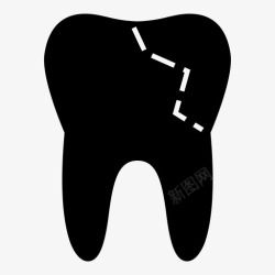 粘接牙科粘接牙医健康图标高清图片