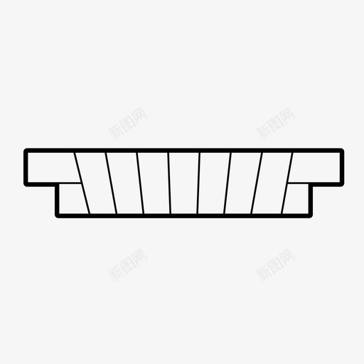 砖过梁建筑砌砖图标svg_新图网 https://ixintu.com 建筑 石制品 砌砖 砖过梁