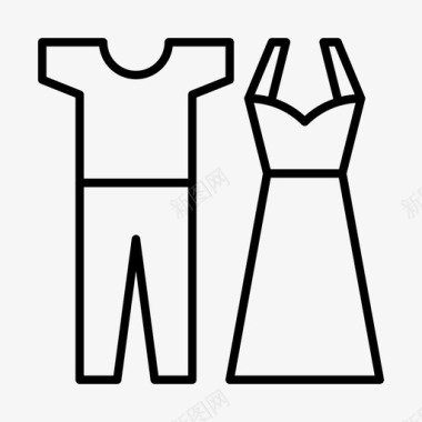 衣服时尚女人图标图标