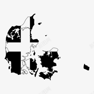 丹麦国旗国家欧洲图标图标