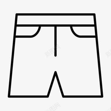 短牛仔裤布料裤子图标图标