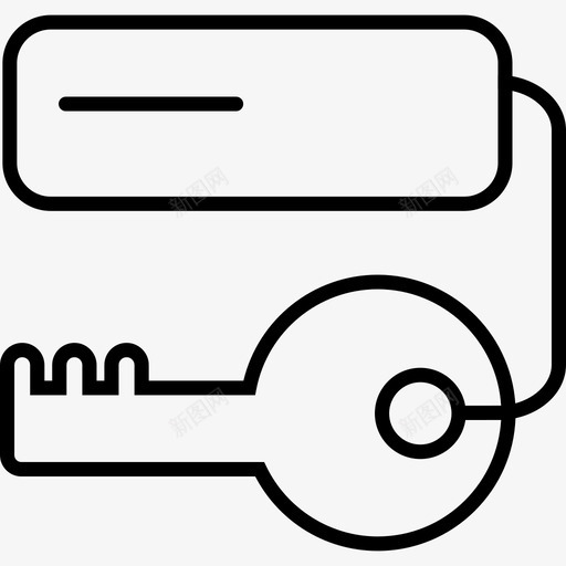 钥匙带标签轮廓安全图标酒店svg_新图网 https://ixintu.com 图标酒店 安全 钥匙带标签轮廓