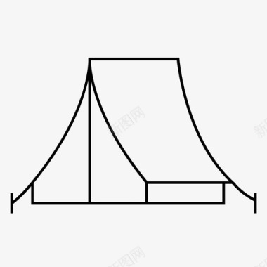 帐篷营地野营图标图标