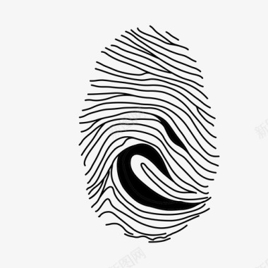 指纹身份验证身份图标图标