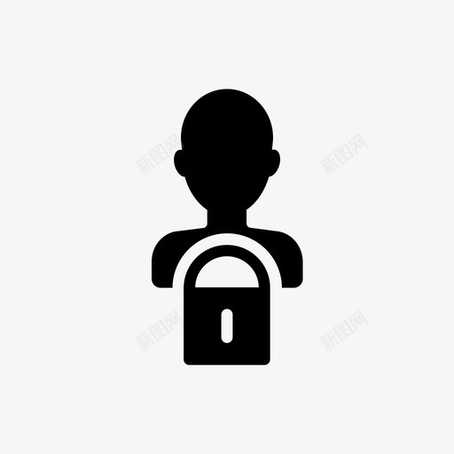 安全帐户锁定保险箱图标svg_新图网 https://ixintu.com 保险箱 安全帐户 成员帐户 用户 锁定