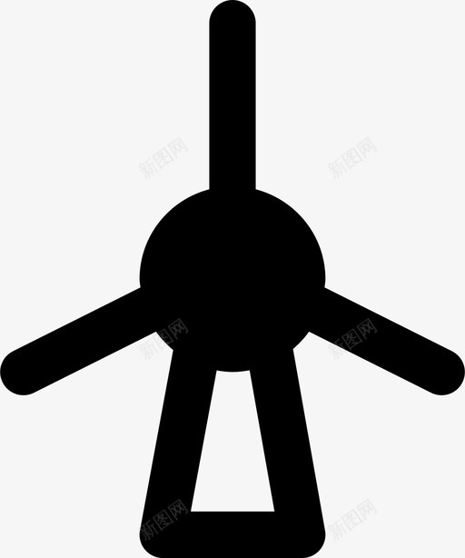 生态风电机组标志图标svg_新图网 https://ixintu.com 生态 风电机组标志