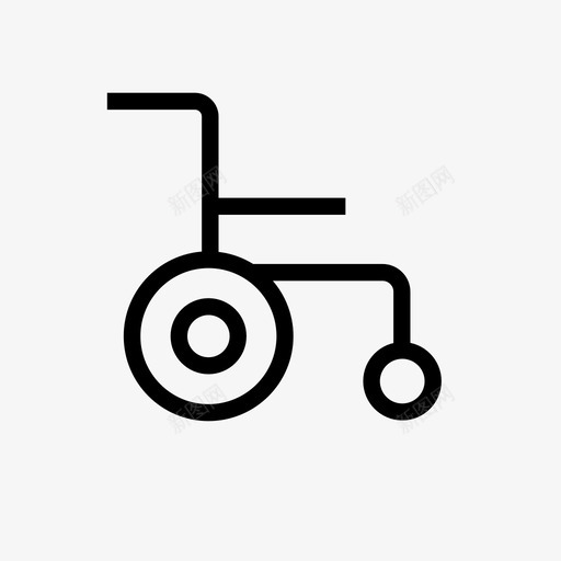 轮椅医院医疗图标svg_新图网 https://ixintu.com 医疗 医院 轮椅