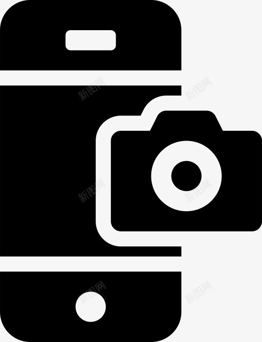 手机摄像头设备图像图标svg_新图网 https://ixintu.com 互联网 图像 屏幕第2部分填充 手机 手机摄像头 照片 设备