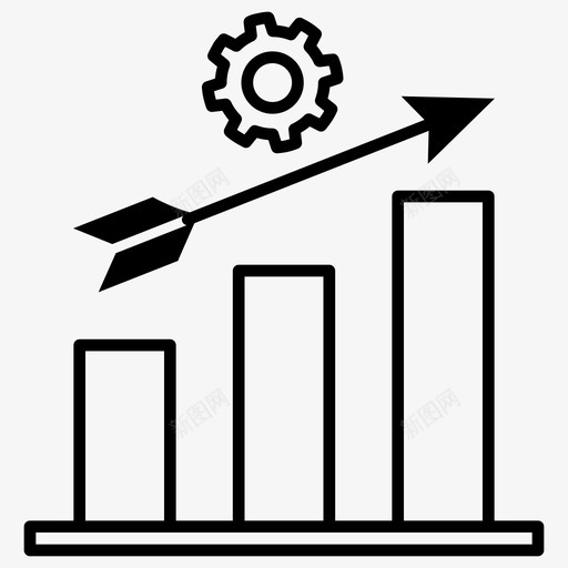 爬升控制升级图标svg_新图网 https://ixintu.com 修复 升级 控制 搜索引擎优化 爬升 营销 进度
