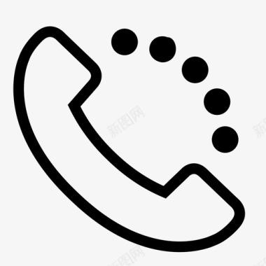 电话通讯联络图标图标