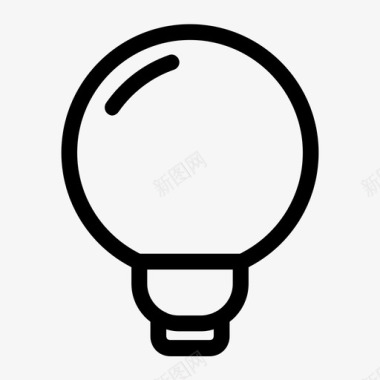 灯泡创新灯图标图标