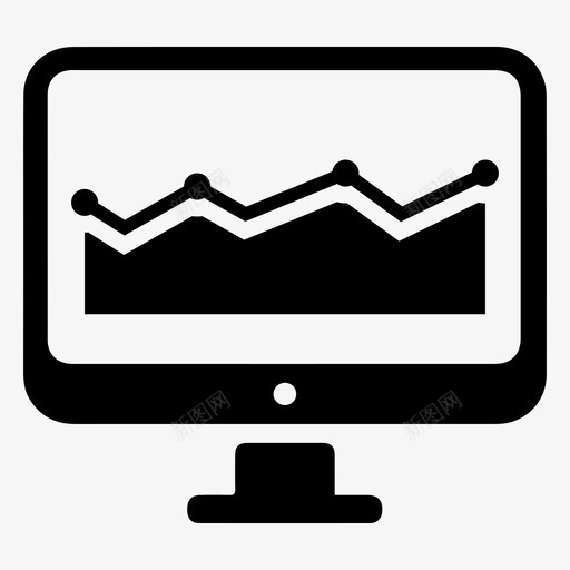 监控分析计算机图标svg_新图网 https://ixintu.com 分析 图表 报告 搜索引擎优化网络营销 监控 计算机