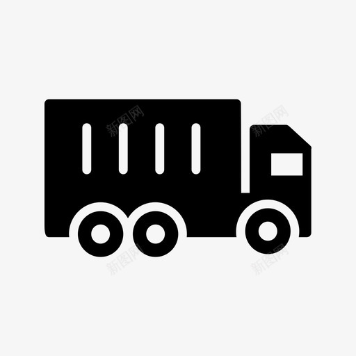 货运卡车集装箱物流图标svg_新图网 https://ixintu.com 杂项v字形 物流 货运卡车 集装箱
