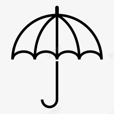 伞户外保护图标图标