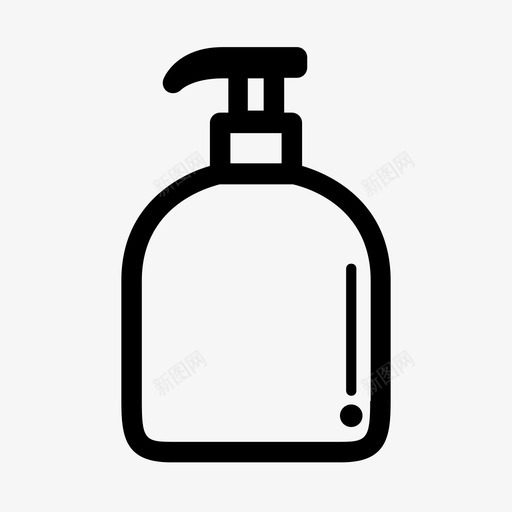 肥皂分配器洗面奶洗手液图标svg_新图网 https://ixintu.com 包装 洗发水 洗手液 洗面奶 肥皂分配器