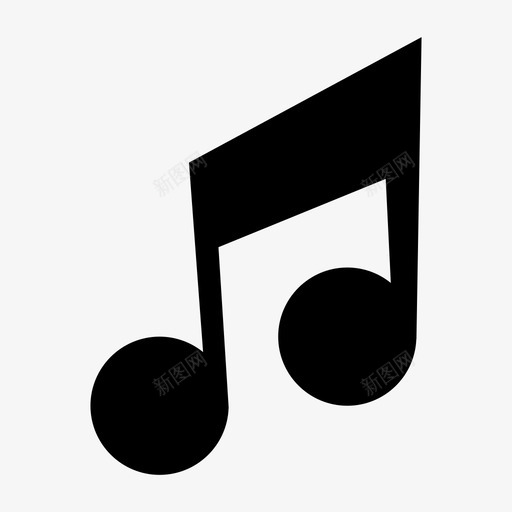 音乐束音符和弦乐谱图标svg_新图网 https://ixintu.com 乐谱 和弦 符号 音乐图标 音乐束音符