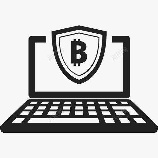 安全比特币笔记本电脑在线支付图标svg_新图网 https://ixintu.com 在线 安全比特币笔记本电脑 支付 电子商务