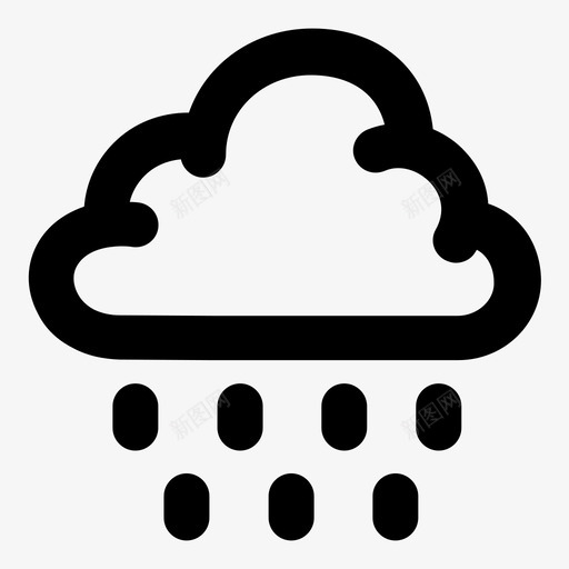 下雨天气不好图标svg_新图网 https://ixintu.com 下雨 天气不好