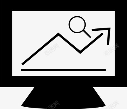 显示器计算机经济型图标图标