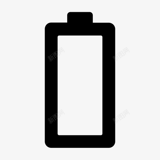 没有电池电池空的图标svg_新图网 https://ixintu.com 没有电池 电池 电源 空的
