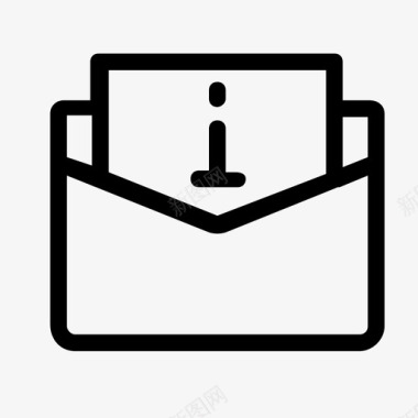 信息邮件文件信件图标图标
