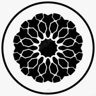 伊斯兰图案阿拉伯花纹艺术图标图标