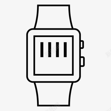 智能手表设备数字图标图标