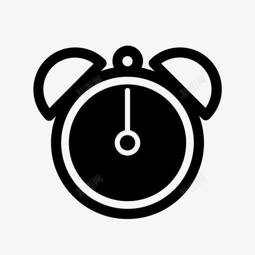 闹钟警报提醒图标svg_新图网 https://ixintu.com 提醒 时间 时间表 警报 闹钟