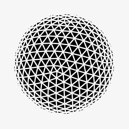 球体建筑球图标svg_新图网 https://ixintu.com 三角形 几何 建筑 测地线球体 测地线结构 球 球体