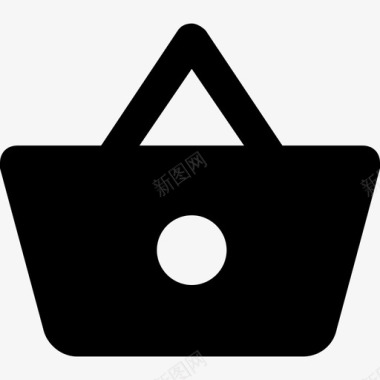 购物篮按钮材料单色图标图标
