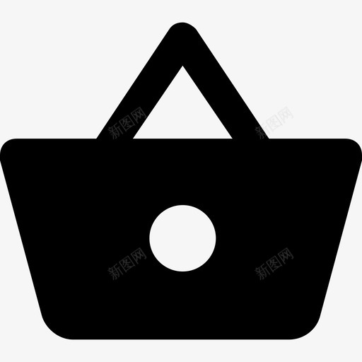 购物篮按钮材料单色图标svg_新图网 https://ixintu.com 单色 材料设计 购物篮按钮
