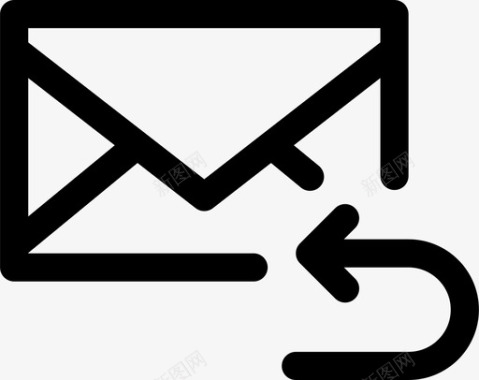 信封电子邮件转发图标图标