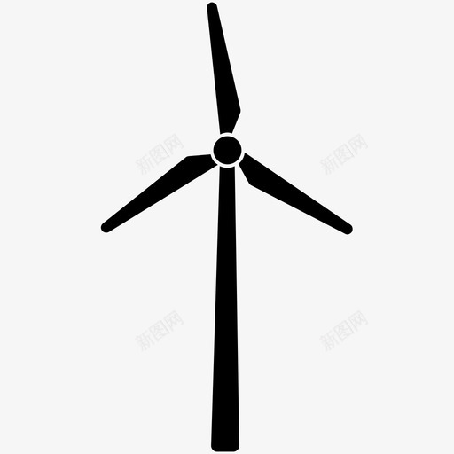 风力发电环保绿色能源图标svg_新图网 https://ixintu.com 可再生能源 环保 绿色能源 风力发电