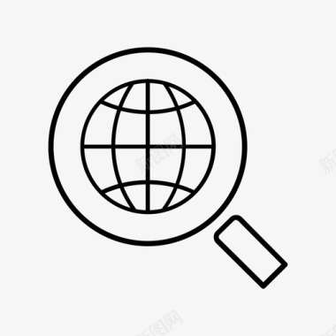 国际搜索查找全球图标图标