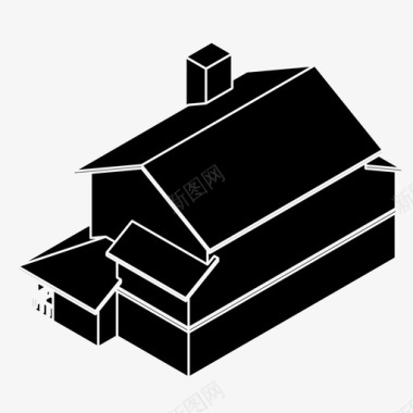 房屋建筑家庭图标图标