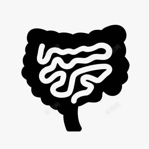 内脏小肠图标svg_新图网 https://ixintu.com 内脏 小肠
