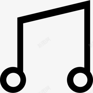 音符自由混沌线性图标图标