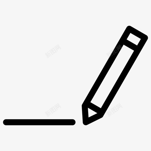 铅笔写字写作图标svg_新图网 https://ixintu.com 写作 写字 大众化 铅笔