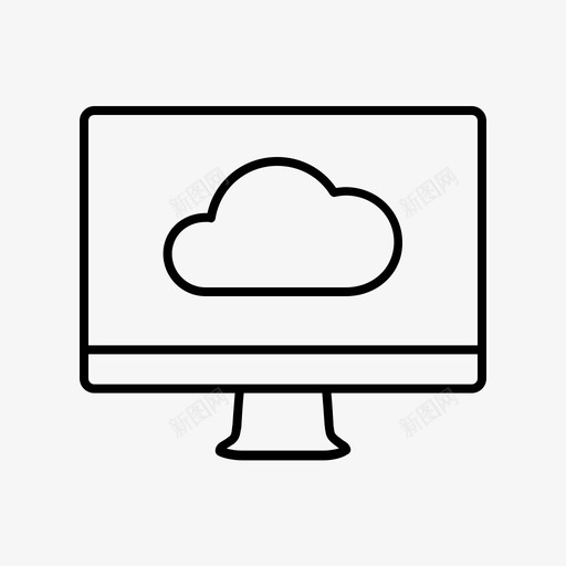 云计算数据笔记本电脑图标svg_新图网 https://ixintu.com 云计算 搜索引擎优化和网络 数据 笔记本电脑 网络
