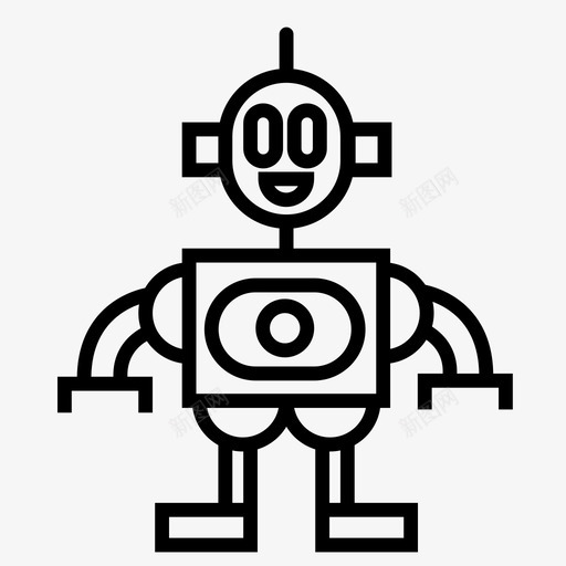 机器人自动化机器图标svg_新图网 https://ixintu.com 技术 机器 机器人 自动化