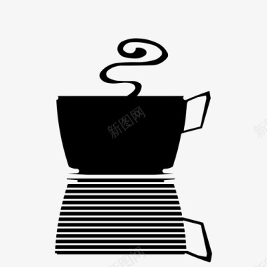 咖啡清醒早餐图标图标