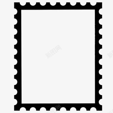 邮局邮票相框信件图标图标